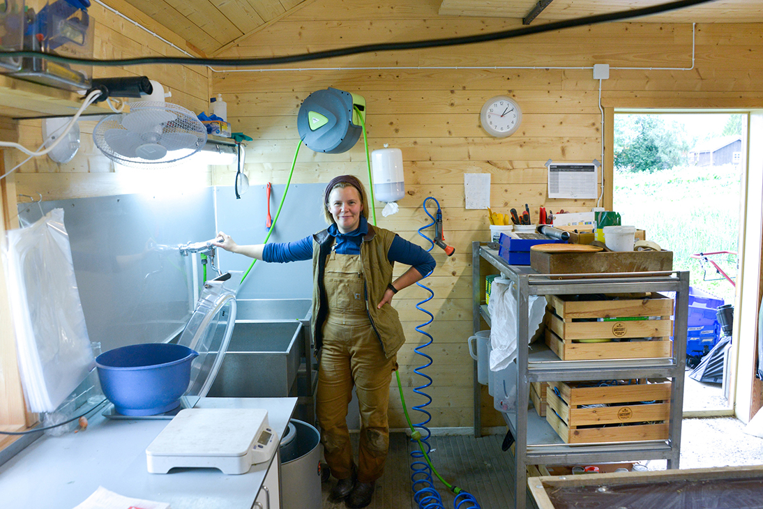 Innendørs vaskestasjon. 