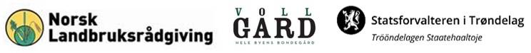Logoer for Norsk landbruksrådgiving, Voll gård og Statsforvalteren i Trøndelag